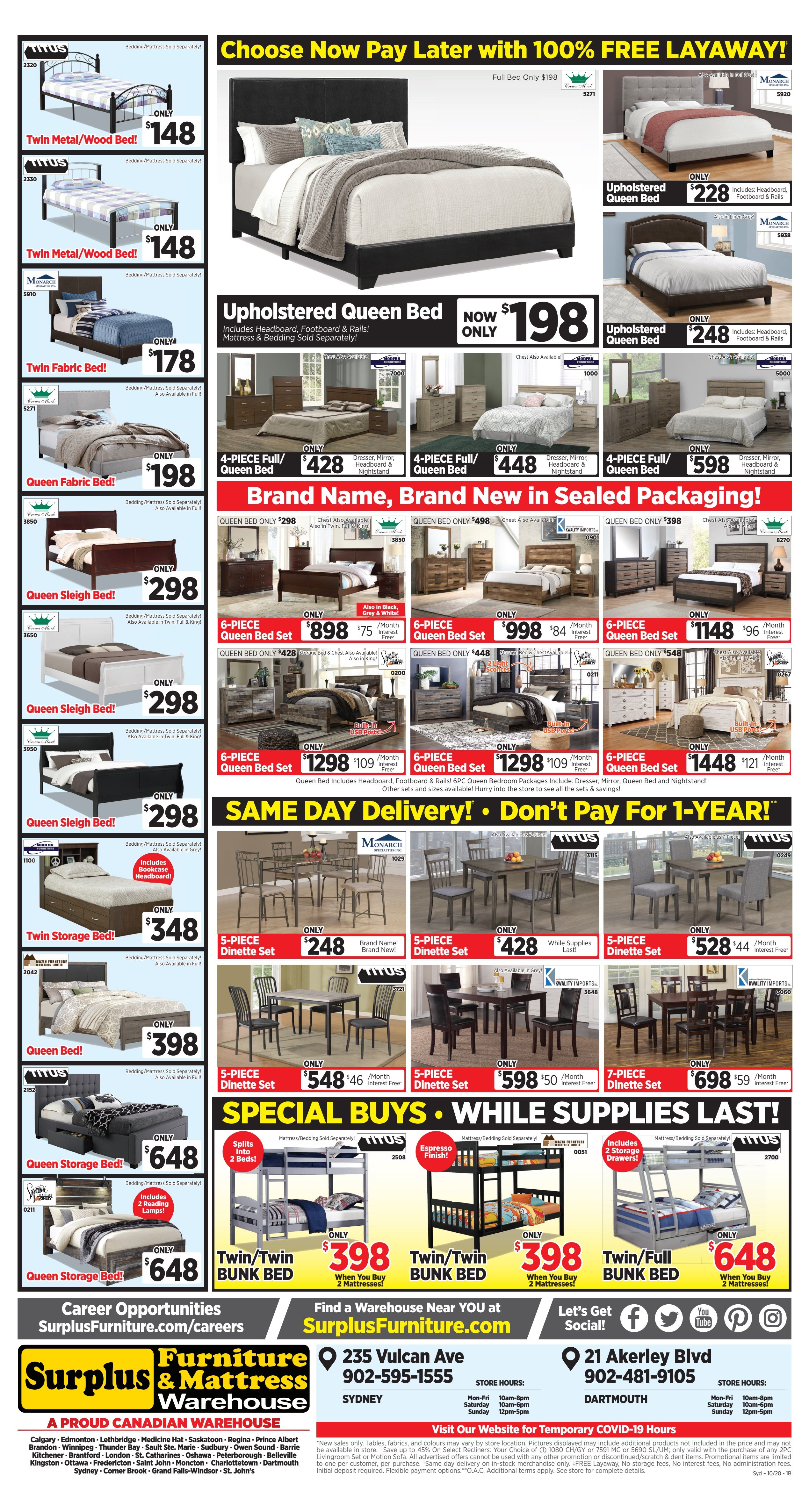 Surplus Furniture & Mattress Warehouse (Sydney) Flyer September 29 to October 5