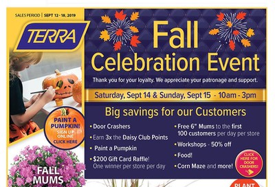 Terra Greenhouses Flyer September 12 to 18