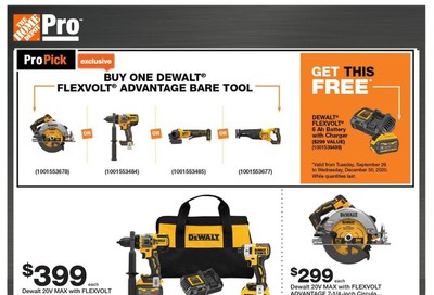 Home Depot Pro Flyer September 29 to October 19