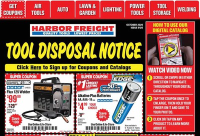 Harbor Freight Weekly Ad Flyer October 1 to October 31