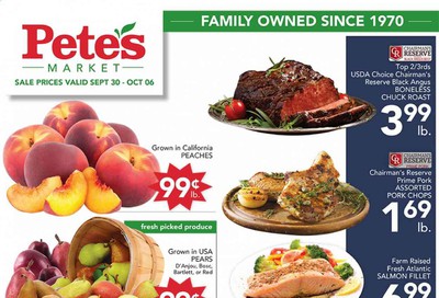 Pete's Fresh Market Weekly Ad Flyer September 30 to October 6