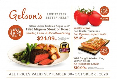 Gelson's Weekly Ad Flyer September 30 to October 6