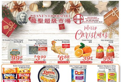 Grant's Food Mart Flyer December 6 to 12