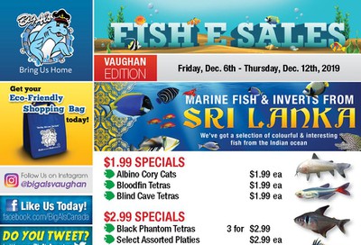 Big Al's (Vaughan) Weekly Specials December 6 to 12