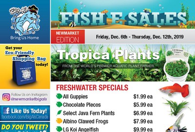 Big Al's (Newmarket) Weekly Specials December 6 to 12