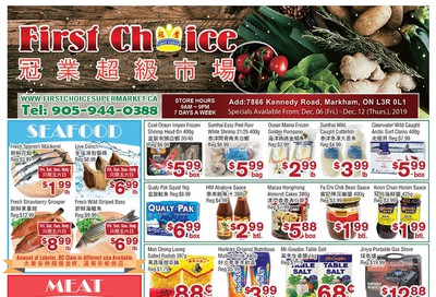 First Choice Supermarket Flyer December 6 to 12