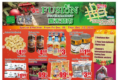 Fusion Supermarket Flyer December 6 to 12