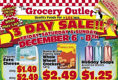 The Grocery Outlet 3-Day Sale Flyer December 6 to 8