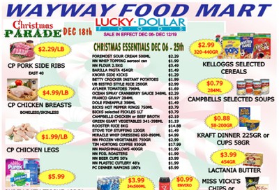 WayWay Food Mart Flyer December 6 to 12
