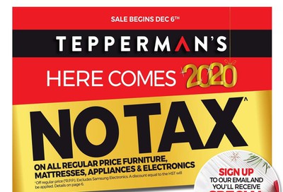 Tepperman's Flyer December 6 to 12