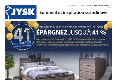 JYSK (QC) Flyer October 1 to 7