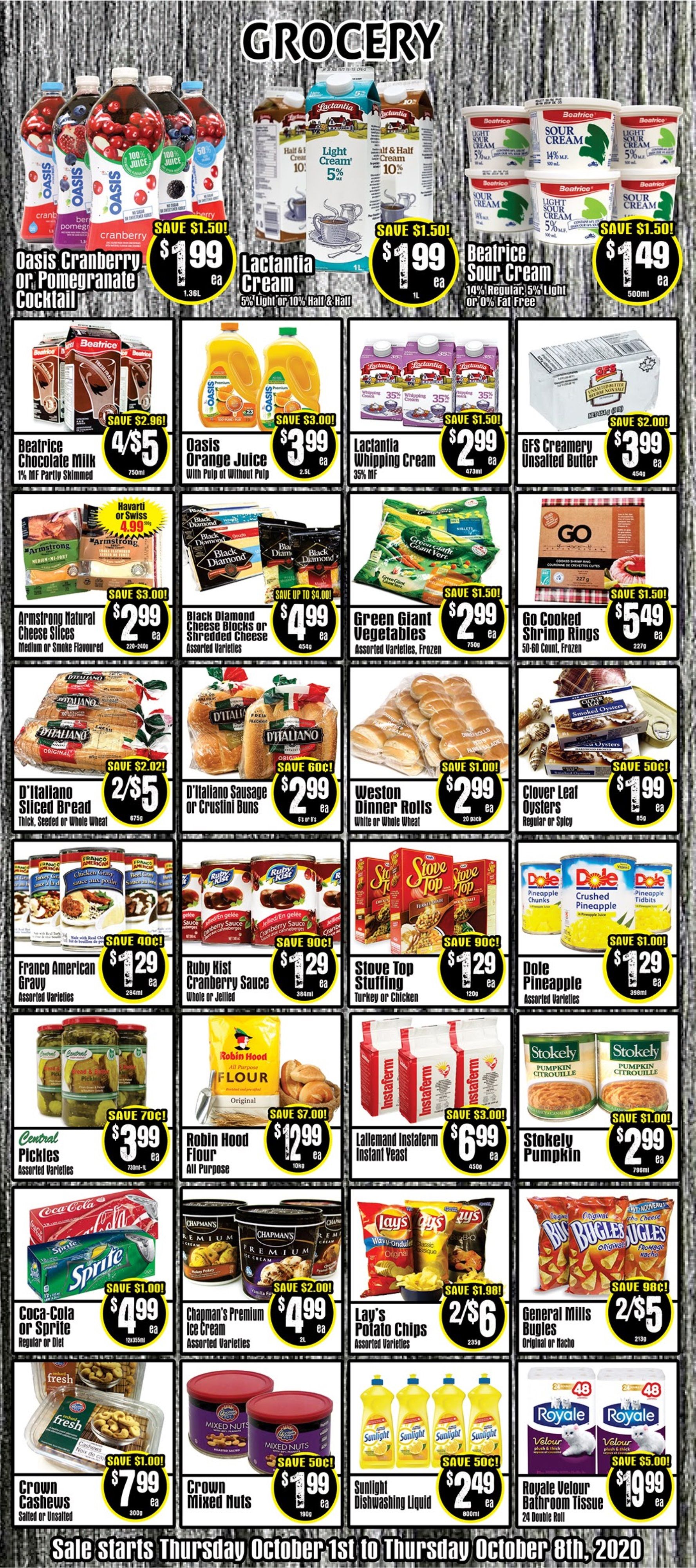 Central Fresh Market Flyer October 1 to 8