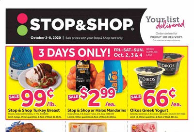 Stop & Shop (CT) Weekly Ad Flyer October 2 to October 8