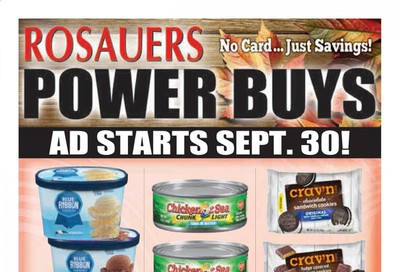 Rosauers Weekly Ad Flyer September 30 to October 27