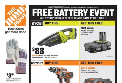 Home Depot (ON) Flyer October 1 to 7