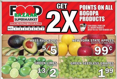 Food Bazaar Weekly Ad Flyer October 1 to October 7