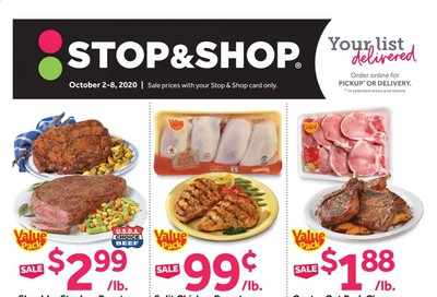 Stop & Shop (NJ) Weekly Ad Flyer October 2 to October 8