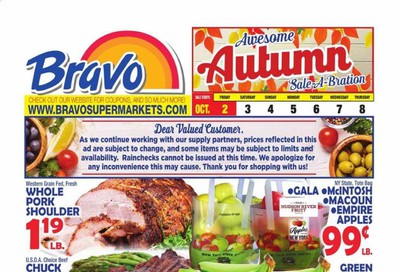 Bravo Supermarkets Weekly Ad Flyer October 2 to October 8