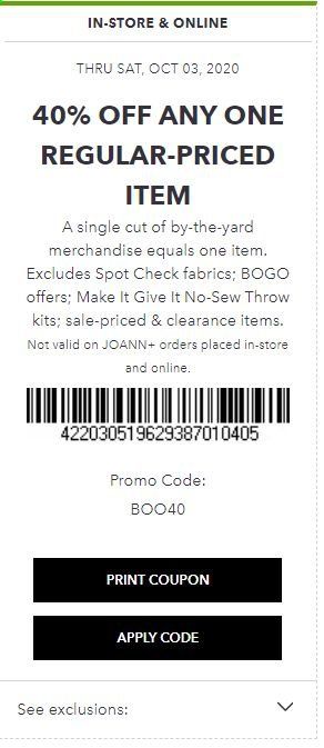 JOANN Weekly Ad Flyer October 1 to October 3