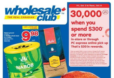 Real Canadian Wholesale Club Flyer October 2 to 8