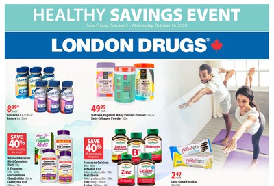 London Drugs Healthy Savings Event Flyer October 2 to 14