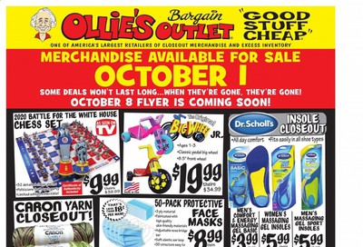 Ollie's Bargain Outlet Weekly Ad Flyer October 1 to October 7