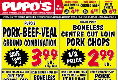 Pupo's Food Market Flyer October 1 to 7