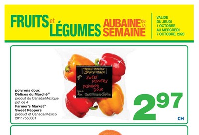 Wholesale Club (QC) Produce Deal of the Week Flyer October 1 to 7