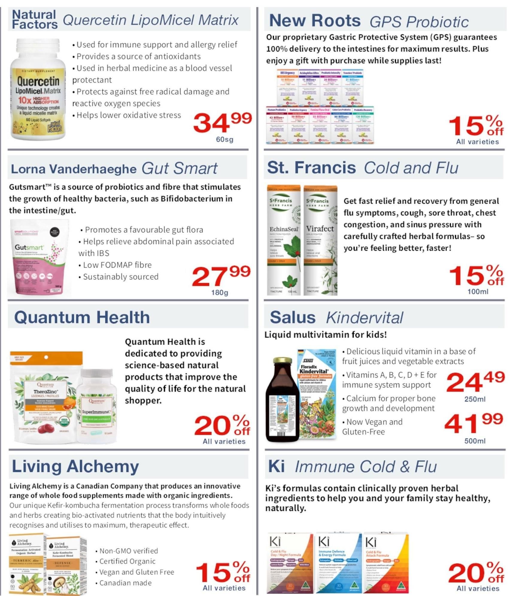 Noah's Natural Foods Flyer October 1 to 31