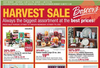 Boscov's Weekly Ad Flyer October 1 to October 7