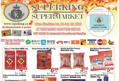 Superking Supermarket (London) Flyer October 2 to 8