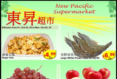 New Pacific Supermarket Flyer October 2 to 5