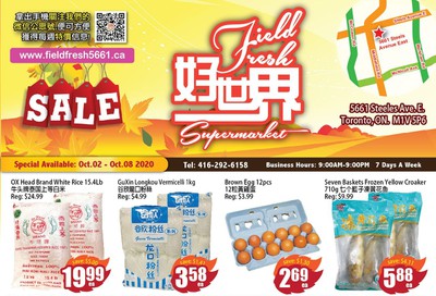 Field Fresh Supermarket Flyer October 2 to 8