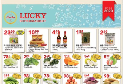 Lucky Supermarket (Calgary) Flyer October 2 to 8