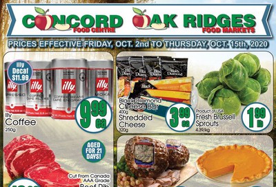 Concord Food Centre & Oak Ridges Food Market Flyer October 2 to 15