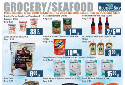 Blue Sky Supermarket (Pickering) Flyer October 2 to 8