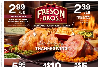 Freson Bros. Flyer October 2 to 8