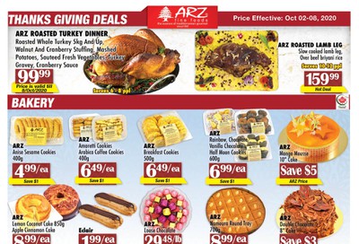 Arz Fine Foods Flyer October 2 to 8