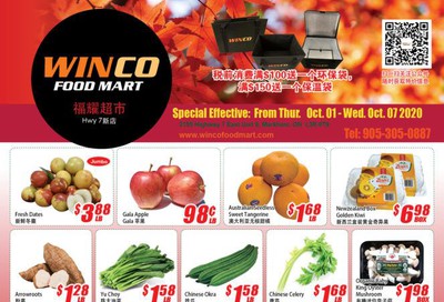 WinCo Food Mart (HWY 7) Flyer October 1 to 7