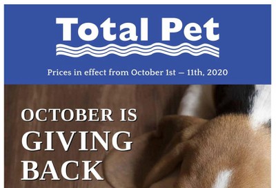Total Pet Flyer October 1 to 11
