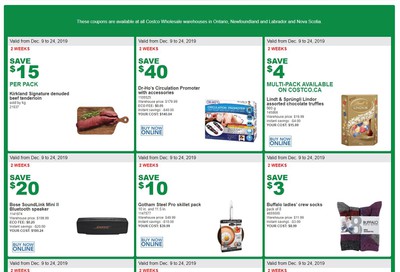 Costco (ON & Atlantic Canada) Weekly Savings December 9 to 24