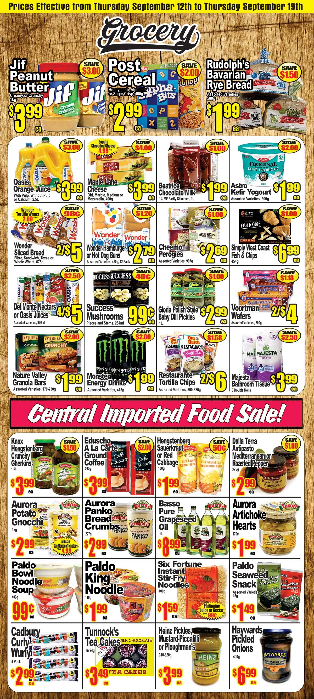 Central Fresh Market Flyer September 12 to 19