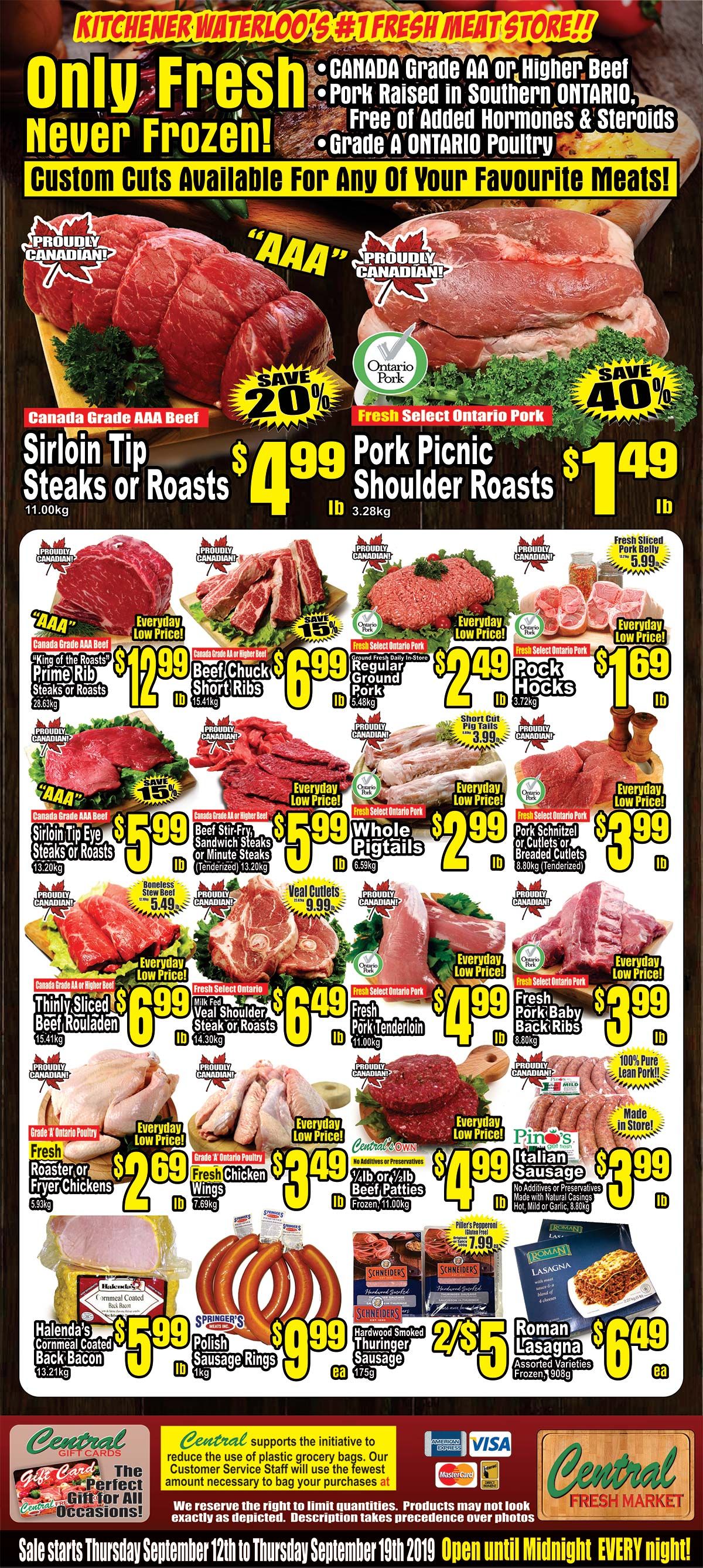 Central Fresh Market Flyer September 12 to 19