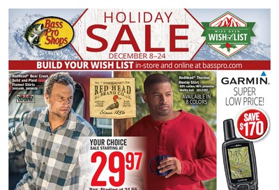 Bass pro Shops Holiday Sale Flyer December 8 to 24