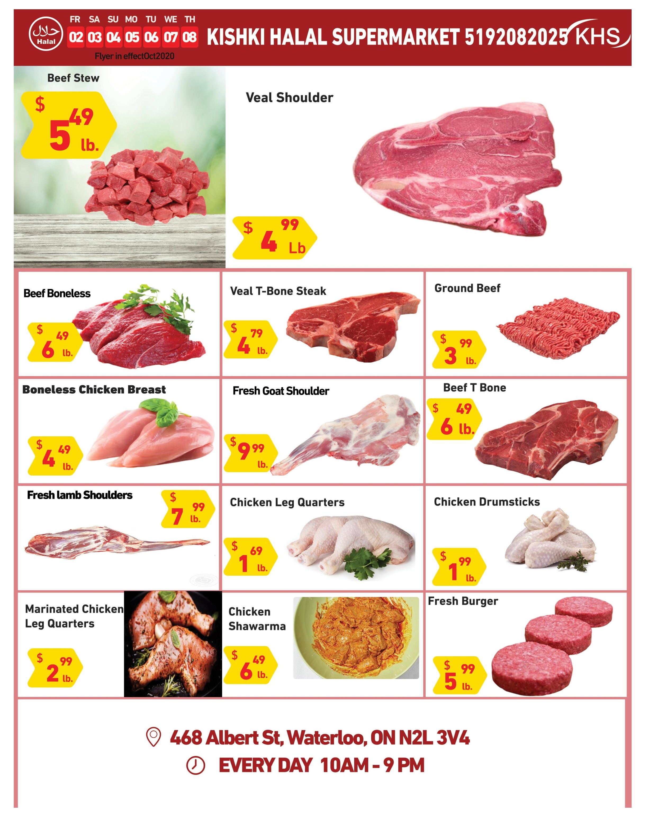 Kishki Halal Supermarket Flyer October 2 to 8