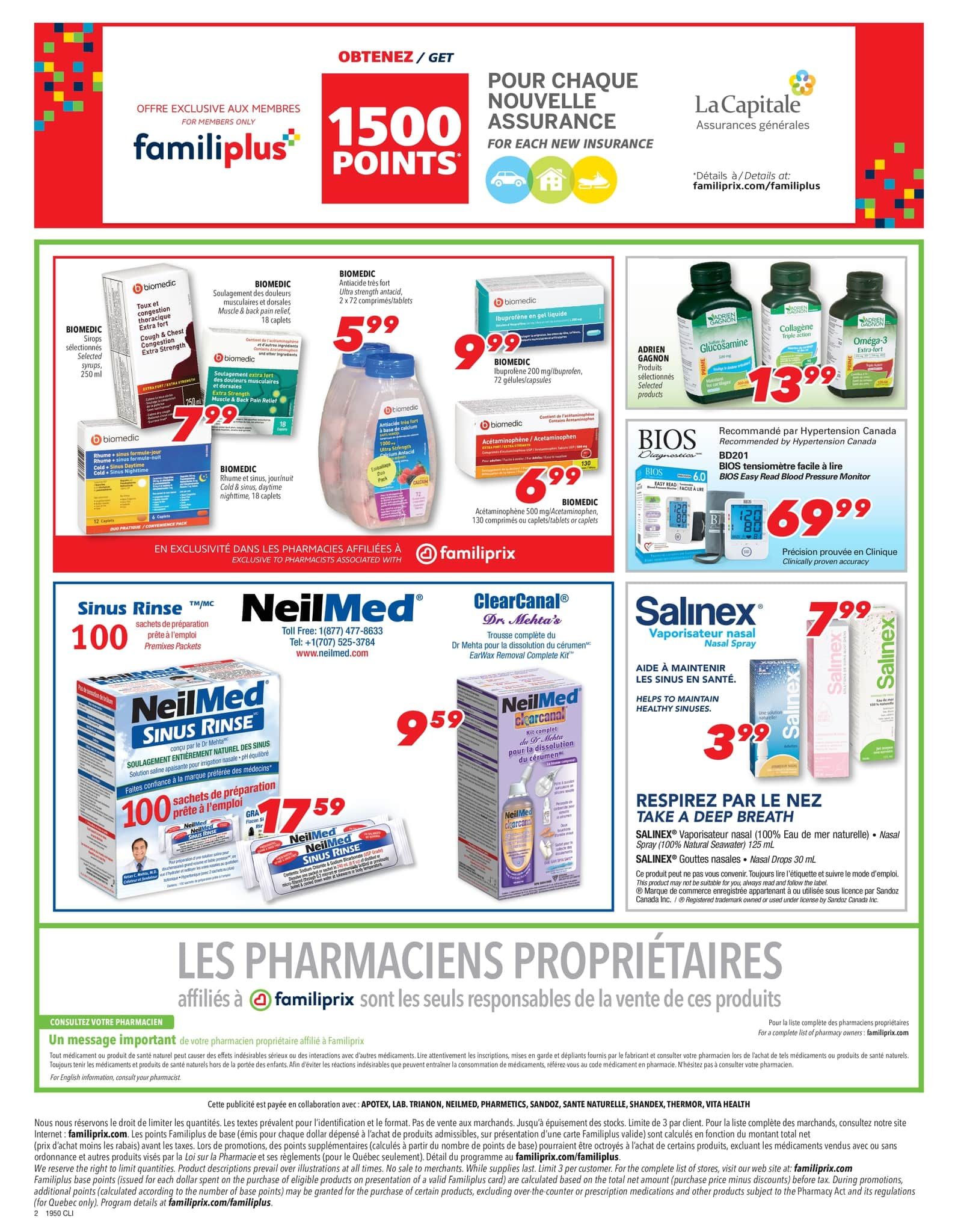 Familiprix Clinique Flyer December 12 to 18