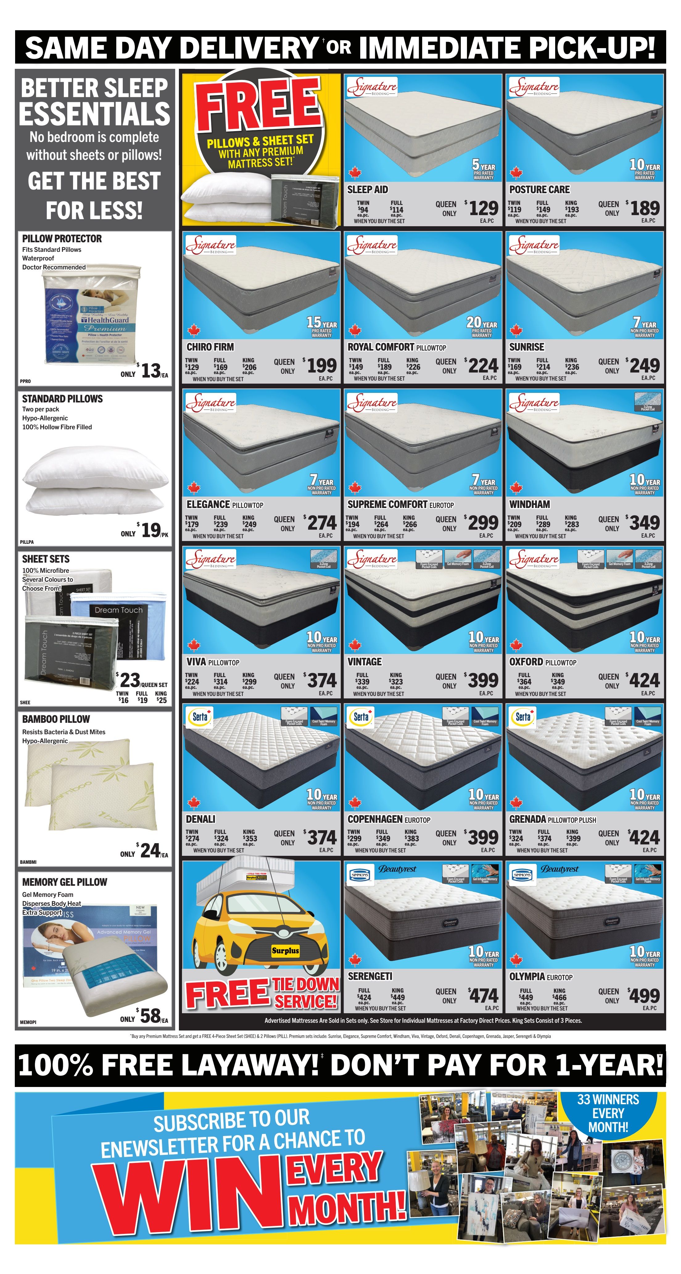 Surplus Furniture & Mattress Warehouse (Peterborough) Flyer October 6 to 26