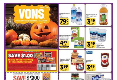 Vons Weekly Ad Flyer October 7 to October 27