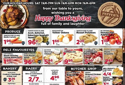 Pepper's Foods Flyer October 6 to 12