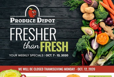 Produce Depot Flyer October 7 to 13